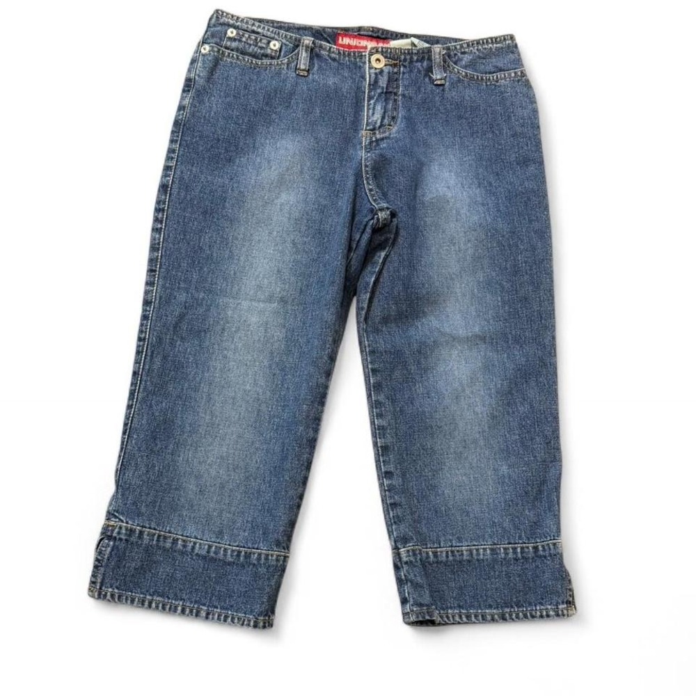 Vintage Y2K Unionbay Cuffed Denim Capri Jeans, Women's Size 3